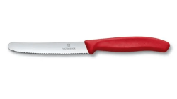 סכין ירקות משונן עגול Victorinox אדום