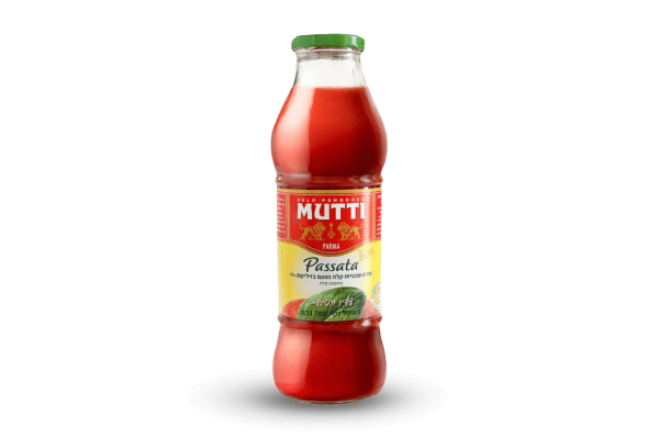 Mutti מחית עגבניות קלה עם בזיליקום