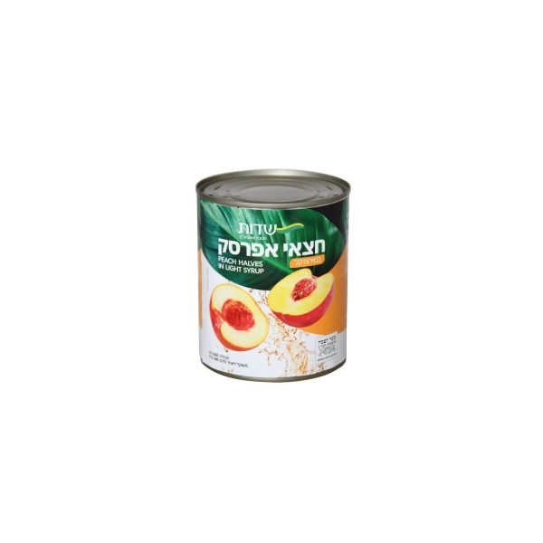 חצאי אפרסק בסירופ - שדות