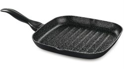 מחבת סטייק מרובעת 28*28 ס״מ Barazzoni סדרת Granitica Extra