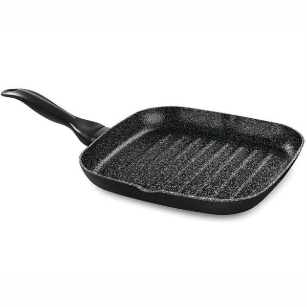 מחבת סטייק מרובעת 28*28 ס״מ Barazzoni סדרת Granitica Extra
